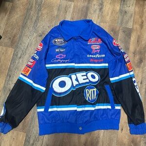 Oreo Racing Jacket in Blue and Black